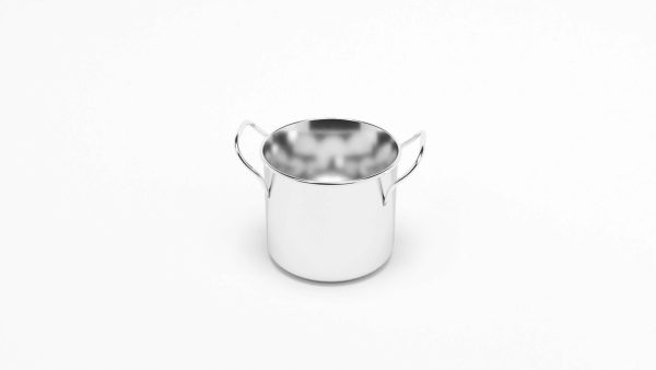 metallic cooking pot 3d model