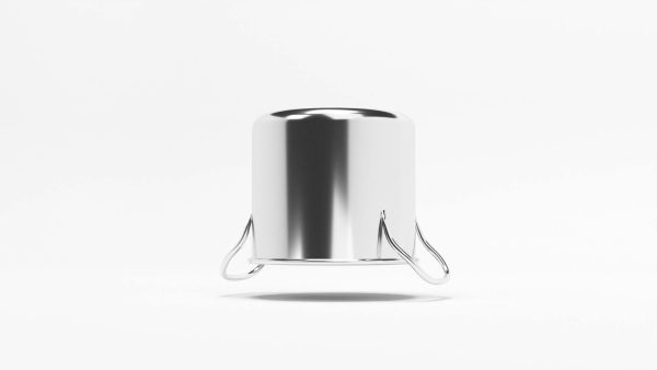 metallic cooking pot 3d model