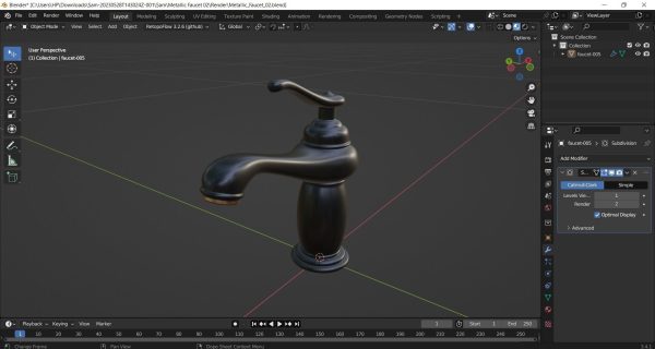 Metallic Faucet 02