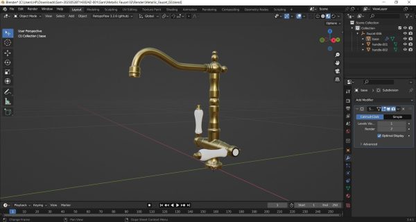 Metallic Faucet 03