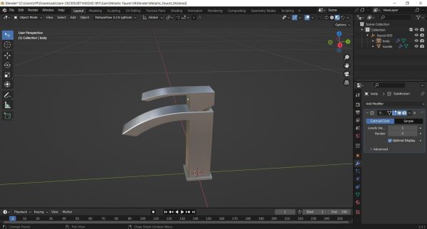 Metallic Faucet 04