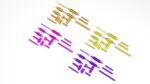 Metallic Rolling Pins Set