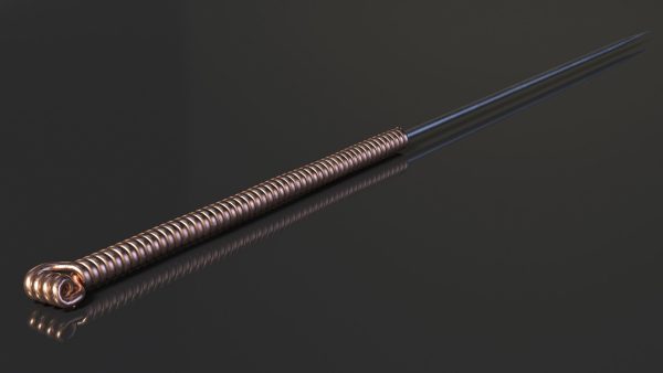 Middle Acupuncture Needle Gold