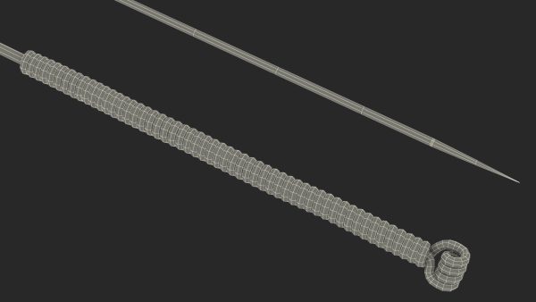 Middle Acupuncture Needle Gold
