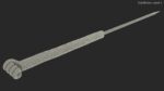 Middle Acupuncture Needle Gold