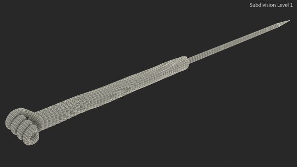 Middle Acupuncture Needle Gold