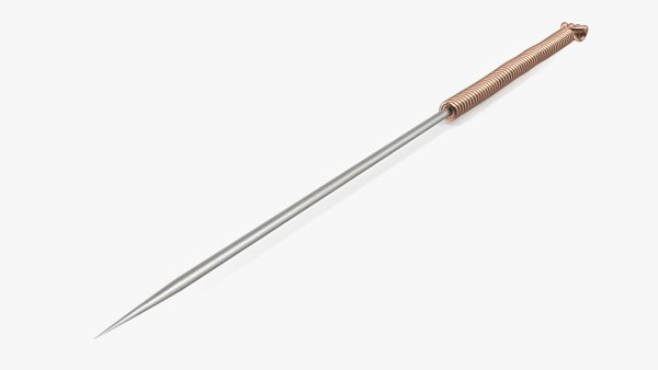 Middle Acupuncture Needle Gold