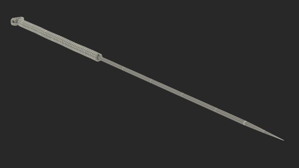 Middle Acupuncture Needle Gold