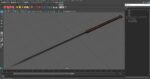 Middle Acupuncture Needle Gold