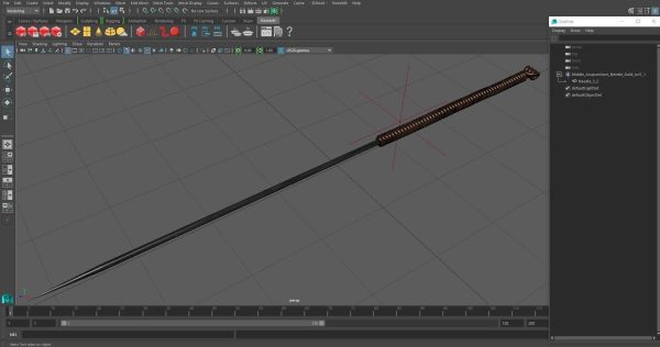 Middle Acupuncture Needle Gold