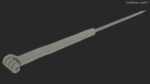 Middle Acupuncture Needle Gold