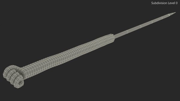 Middle Acupuncture Needle Gold