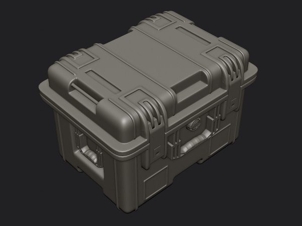 Military Crate High Poly 3D model