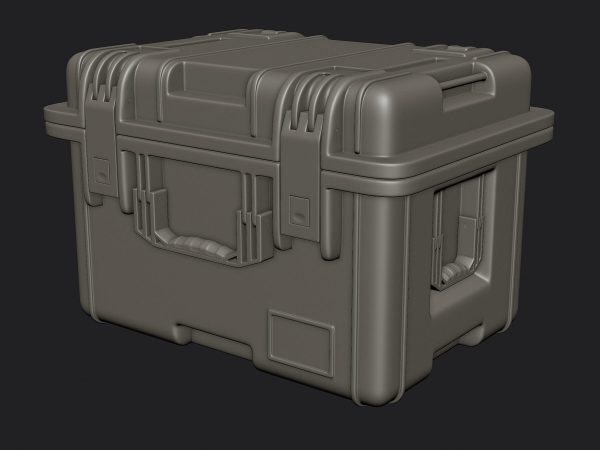 Military Crate High Poly 3D model