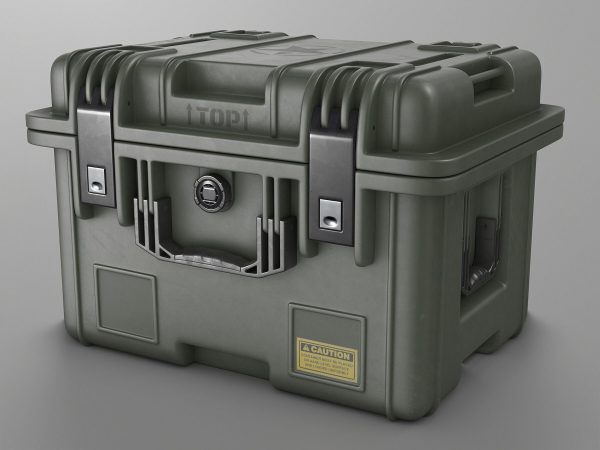 Military Crate High Poly 3D model