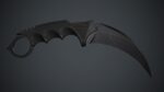 Military Karambit Knife PBR Game Ready