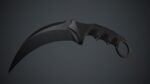Military Karambit Knife PBR Game Ready