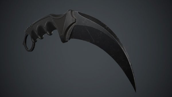 Military Karambit Knife PBR Game Ready