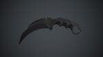 Military Karambit Knife PBR Game Ready
