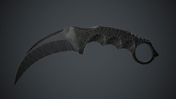 Military Karambit Knife PBR Game Ready