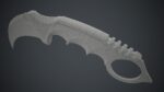 Military Karambit Knife PBR Game Ready
