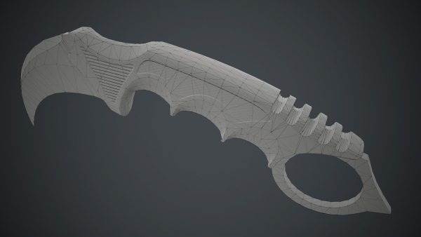 Military Karambit Knife PBR Game Ready