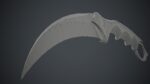 Military Karambit Knife PBR Game Ready