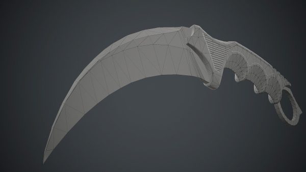 Military Karambit Knife PBR Game Ready