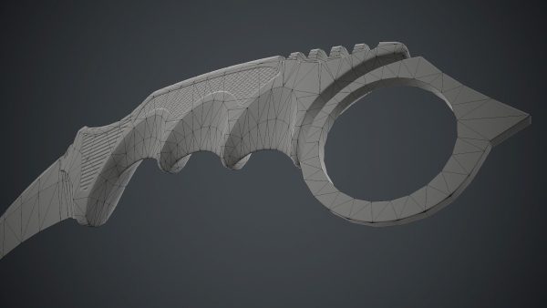 Military Karambit Knife PBR Game Ready