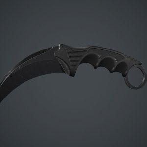 Military Karambit Knife PBR Game Ready