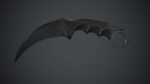 Military Karambit Knife PBR Game Ready
