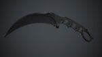 Military Karambit Knife PBR Game Ready