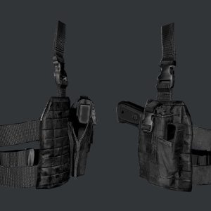 Military Police Gun Holster Game Ready 02