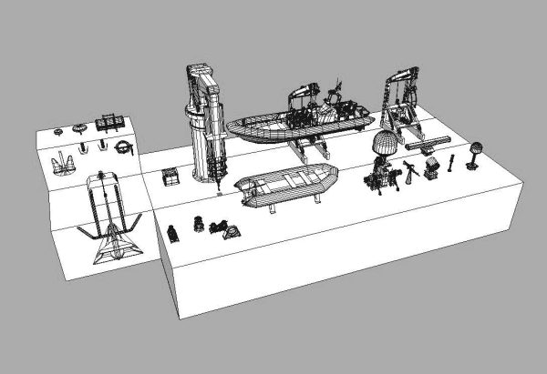 Military ship equipment asset
