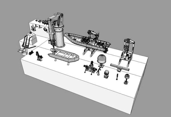Military ship equipment asset