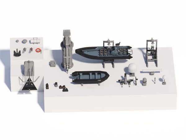Military ship equipment asset