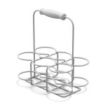 Milk Bottles in Wire Basket