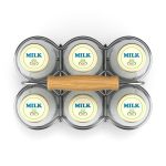 Milk Bottles in Wire Basket