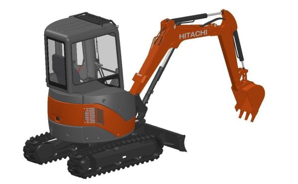 Mini excavator Hitachi Zaxis ZX27U-2  - Extra package version