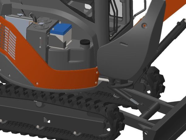 Mini excavator Hitachi Zaxis ZX27U-2  - Extra package version