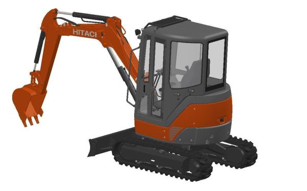 Mini excavator Hitachi Zaxis ZX27U-2  - Extra package version