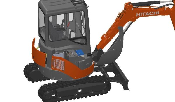 Mini excavator Hitachi Zaxis ZX27U-2  - Extra package version