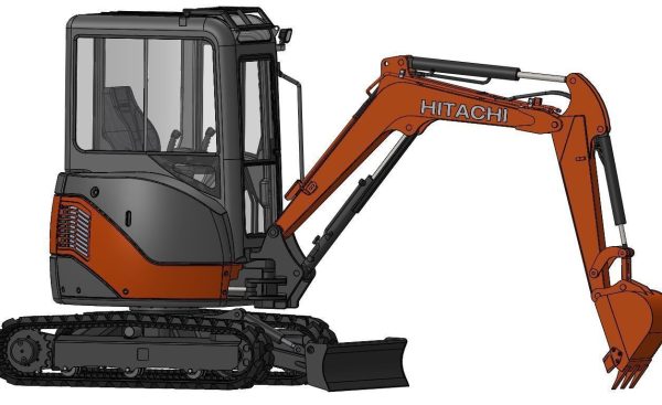 Mini excavator Hitachi Zaxis ZX27U-2  - Extra package version