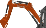 Mini excavator Hitachi Zaxis ZX27U-2  - Extra package version
