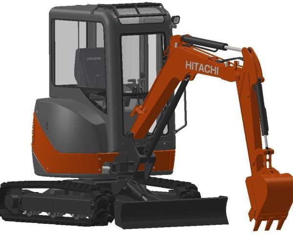 Mini excavator Hitachi Zaxis ZX27U-2  - Extra package version