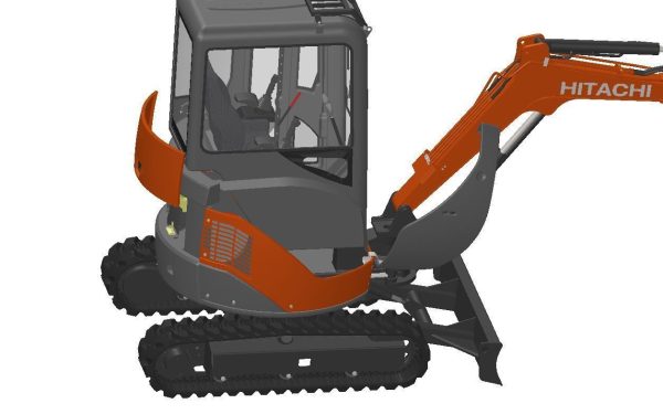 Mini excavator Hitachi Zaxis ZX27U-2 - Simple package version