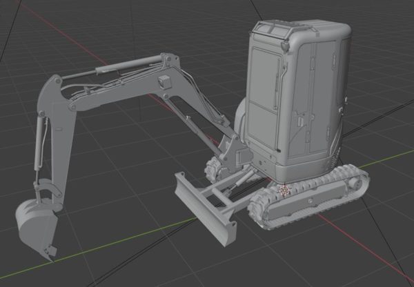 Mini excavator Hitachi Zaxis ZX27U-2 - Simple package version