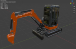 Mini excavator Hitachi Zaxis ZX27U-2 - Simple package version