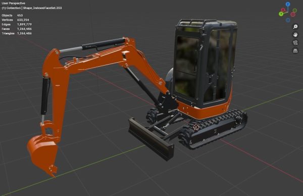 Mini excavator Hitachi Zaxis ZX27U-2 - Simple package version