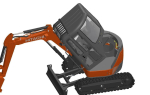Mini excavator Hitachi Zaxis ZX27U-2 - Simple package version